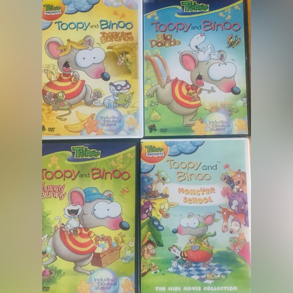 TOOPY and BINOO Lot of 4 DVDs